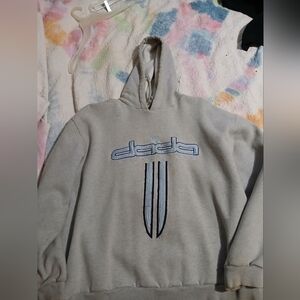 dada Supreme Light‎ Gray Hoodie 2xL. Vintage 90's